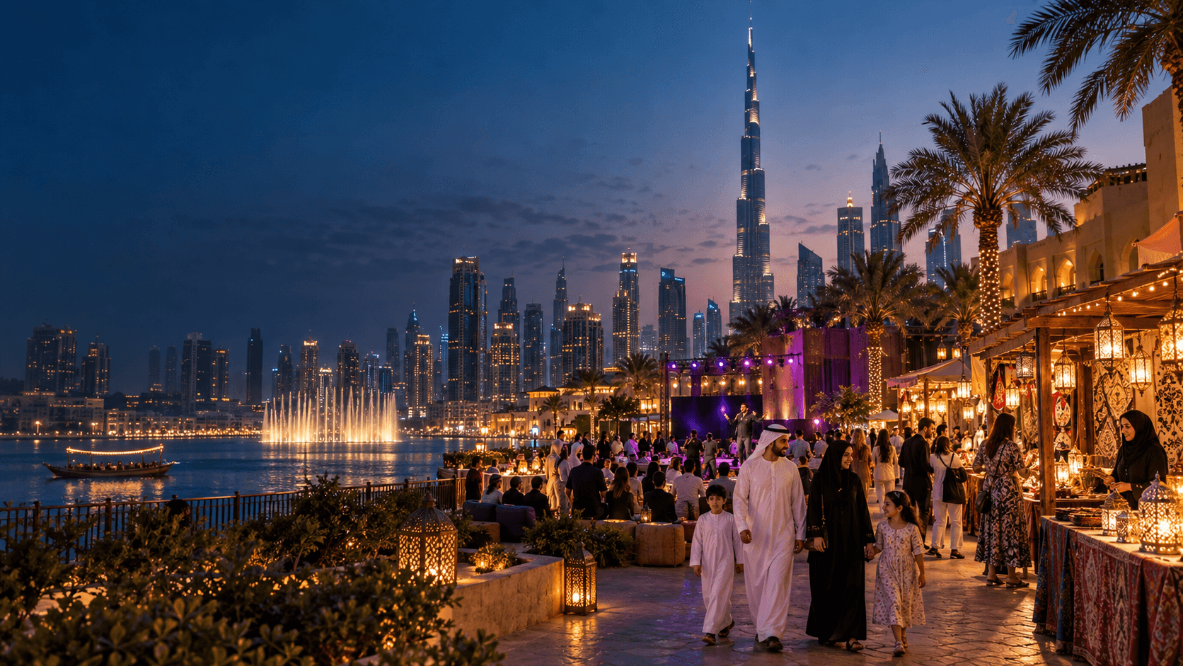 Dubai festivals and events at night in October 2026
