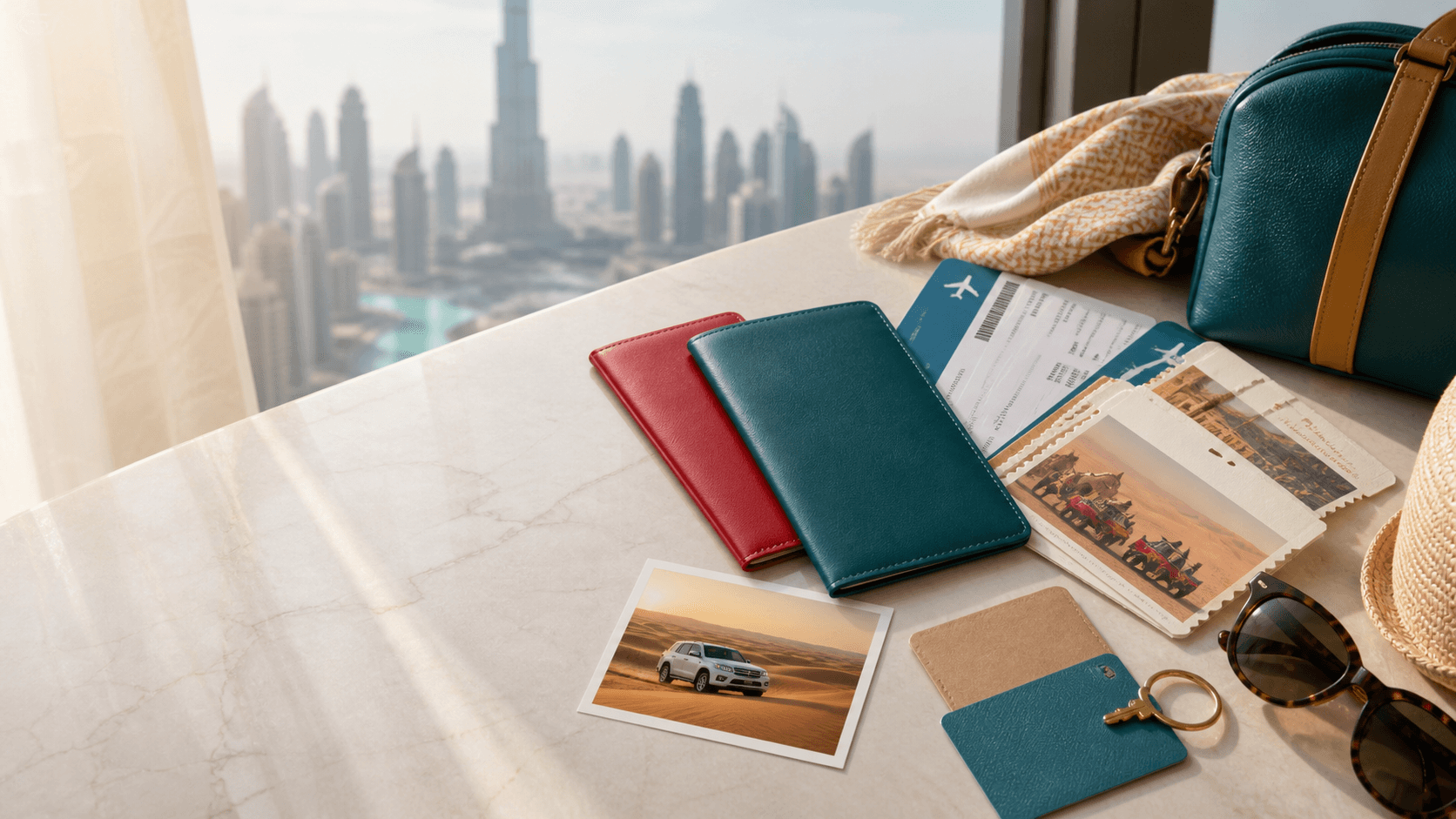 Dubai tour package travel documents and attraction tickets