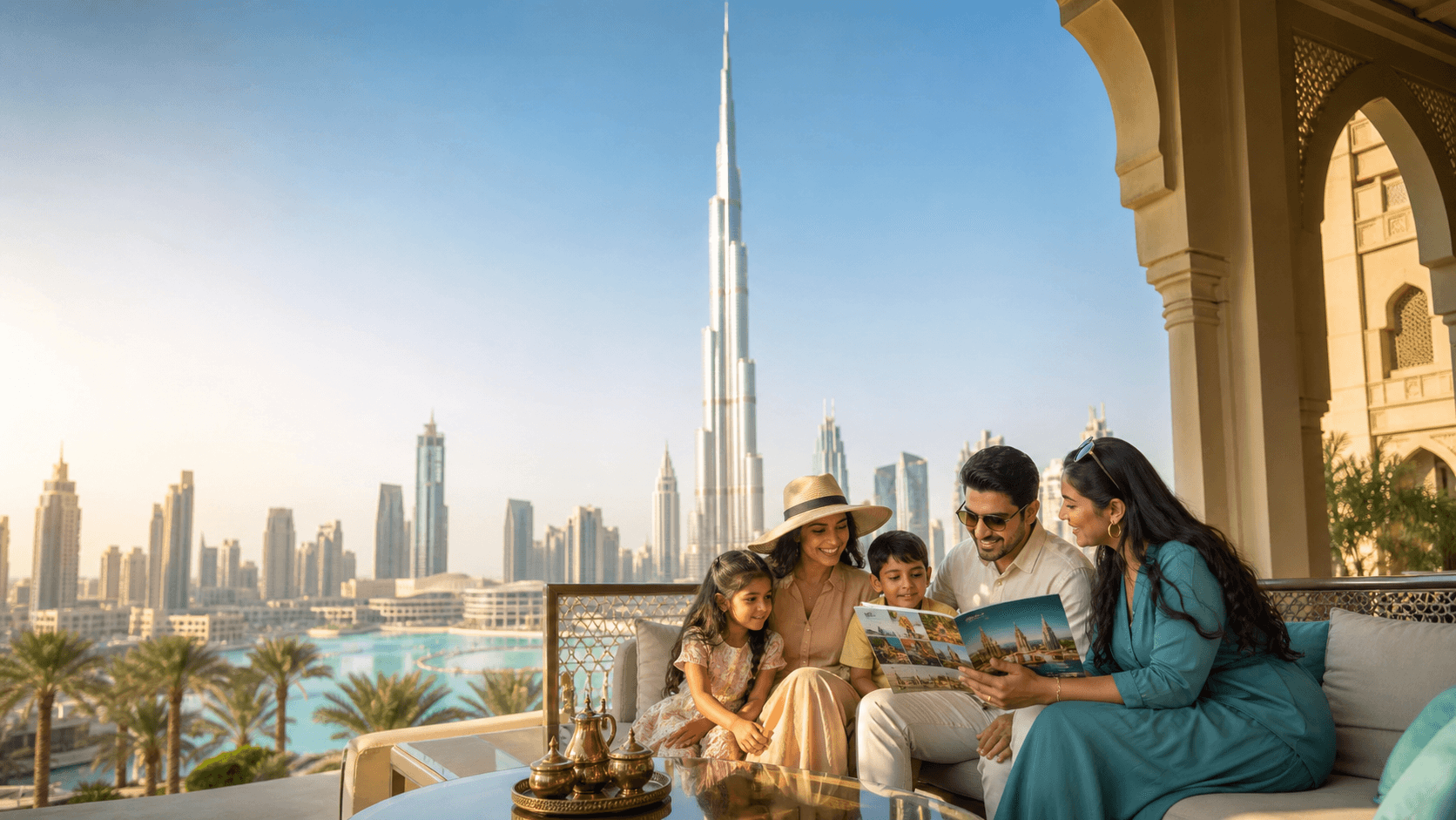 Indian travelers choosing a Dubai tour package